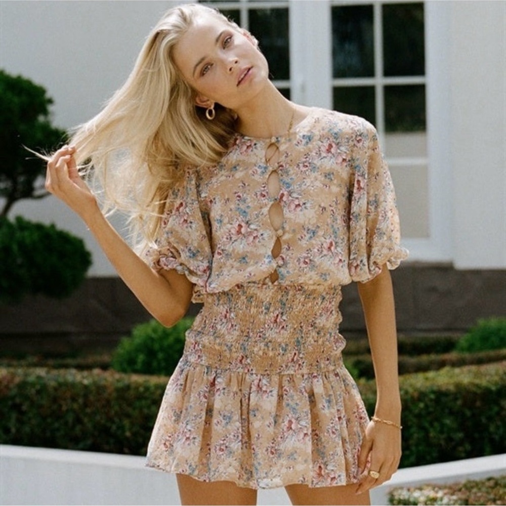 Sabo Skirt Floral Mini Dress - Sierra Floral